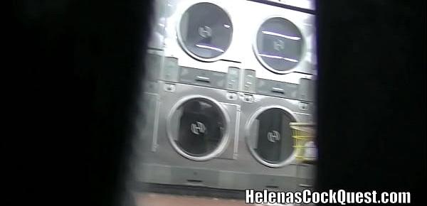 trendsHelena Price Public Laundry Upskirt Flashing Tease! Exhibitionist MILF Vs College Voyeur at the laundry! (Part2)